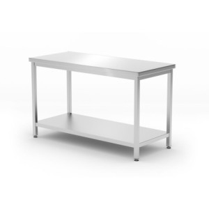Centrālais darba galds Kitchen Line ar plauktu - P 600 x L 1200 mm - HENDI