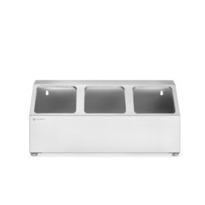 Atbalsts Gastronorm traukiem - 3 nodalījumi - HENDI