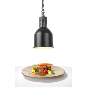 Adjustable Black Cylindrical Heat Lamp - HENDI