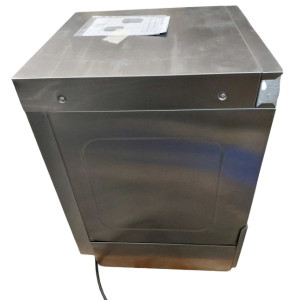 Profesionālā trauku mazgājamā mašīna ar skalošanas šķidruma un mazgāšanas līdzekļa dozatoru - 40 x 40 cm - Dynasteel