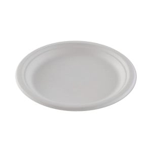 Apaļas šķīvji no bagases - 26,1 cm - Komplektā 50 - FourniResto