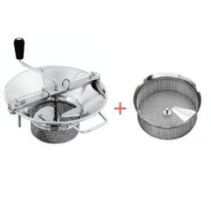 Dzirnavas dārzeņu sietam Nr. 5 no nerūsējošā tērauda - režģis Ø 2 mm Tellier