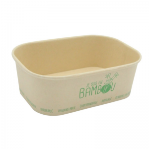 Bambusa mikroviļņu trauks "Es esmu bambusa" - 75 cl - 50 gabali.