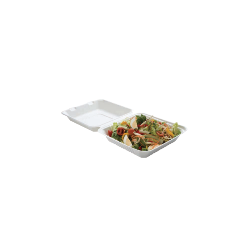 Lunch Box Bagasse 1 Compartiment - Lot de 50 Lunch Box Bagasse 1 Compartiment - Lot de 50