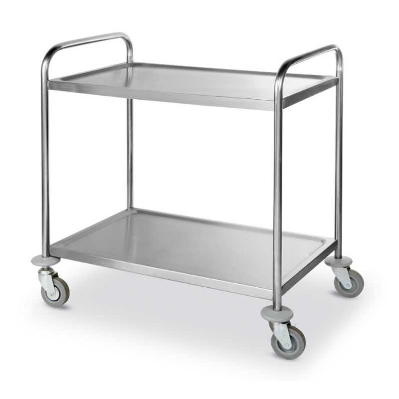 Chariot Inox 2 Plateaux - 2 x 50 Kg