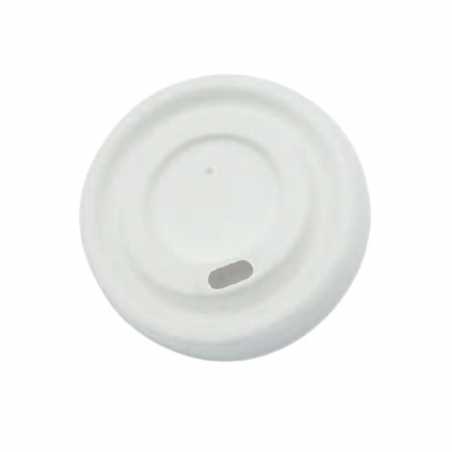 Couvercle Bagasse pour Gobelet Bambou 18 cl - Lot de 50