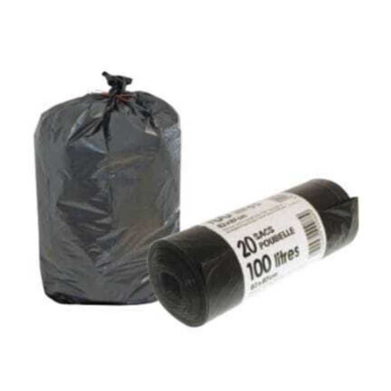 Garbage Bag - 100 L - Roll of 20 Bags