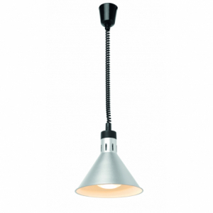 Adjustable Silver Conical Heat Lamp - HENDI