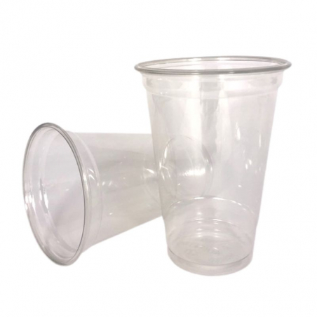 Kristāla šejkera kauss no PET materiāla - 400 ml - 50 gabalu komplekts - FourniResto