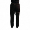 Ērti melni virtuves bikses Easyfit ar Teflon apstrādi - izmērs XS - Whites Chefs Clothing - Fourniresto