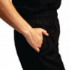Ērti melni virtuves bikses Easyfit ar Teflon apstrādi - izmērs XS - Whites Chefs Clothing - Fourniresto