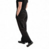 Ērti melni virtuves bikses Easyfit ar Teflon apstrādi - izmērs XS - Whites Chefs Clothing - Fourniresto