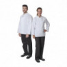 Vegas baltās kokvilnas virtuves jaka ar garām piedurknēm - XL izmērs - Whites Chefs Clothing - Fourniresto