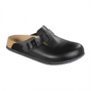 Melnbaltie zābaki ar rāvējumu Bostonā - izmērs 46 - Birkenstock - Fourniresto