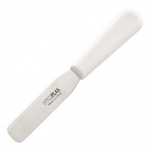 White Straight Spatula Knife 100 mm - Hygiplas - Fourniresto