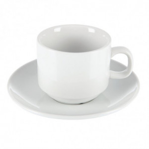 Tasse Empilable Blanche Whiteware 200 Ml Ø 80 Mm - Lot De 12 - Olympia - Fourniresto