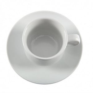 Stackable White Tea Cup Whiteware 200 ml Ø 80 mm - Set of 12 - Olympia - Fourniresto