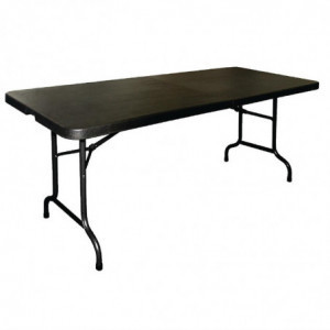 Saliekamā galds melns 180 cm centrā - Bolero - Fourniresto
