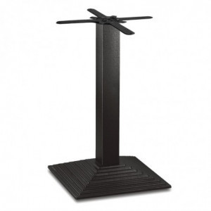 Galds ar kvadrātveida kājām, kāpņu efektu, no lietotas dzelzs, 425 x 720 mm - Bolero - Fourniresto
