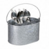 Galvanizēta galda kārtošana 245 x 175 mm - Olympia - Fourniresto