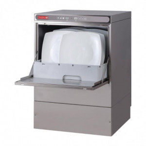 Maestro Dishwasher 50x50 230V with Drain Pump Detergent Dispenser and Break Tank - Gastro M - Fourniresto
