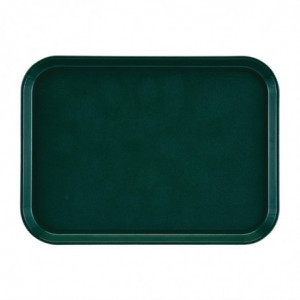 Taisnstūra pretslīdes stikla šķiedras EpicTread zaļais plāksne 415mm - Cambro - Fourniresto