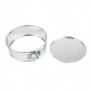 Apaļā veidne ar eņģēm no balta dzelzs - Ø 220mm - Vogue