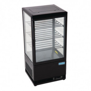 Positive Black Refrigerated Display Case Series C - 68 L - Polar