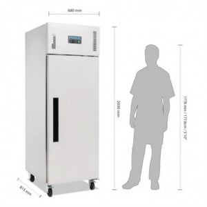 Armoire Réfrigérée Négative en Inox 1 Porte - 514 L - Polar