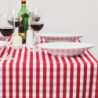 Nappe kvadrātveida ar sarkaniem rūtiņiem no poliestera 1780 x 1780mm - Mitre Essentials - Fourniresto