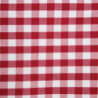 Nappe kvadrātveida ar sarkaniem rūtiņiem no poliestera 1780 x 1780mm - Mitre Essentials - Fourniresto