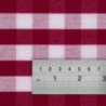 Nappe kvadrātveida ar sarkaniem rūtiņiem no poliestera 1780 x 1780mm - Mitre Essentials - Fourniresto
