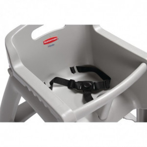 Platinum krēsls ar augstu sēdekli, kas ir sakraujams - Rubbermaid - Fourniresto
