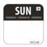 Etiquettes Solubles pour Aliments "Dimanche" - Boîte de 1000 - Vogue