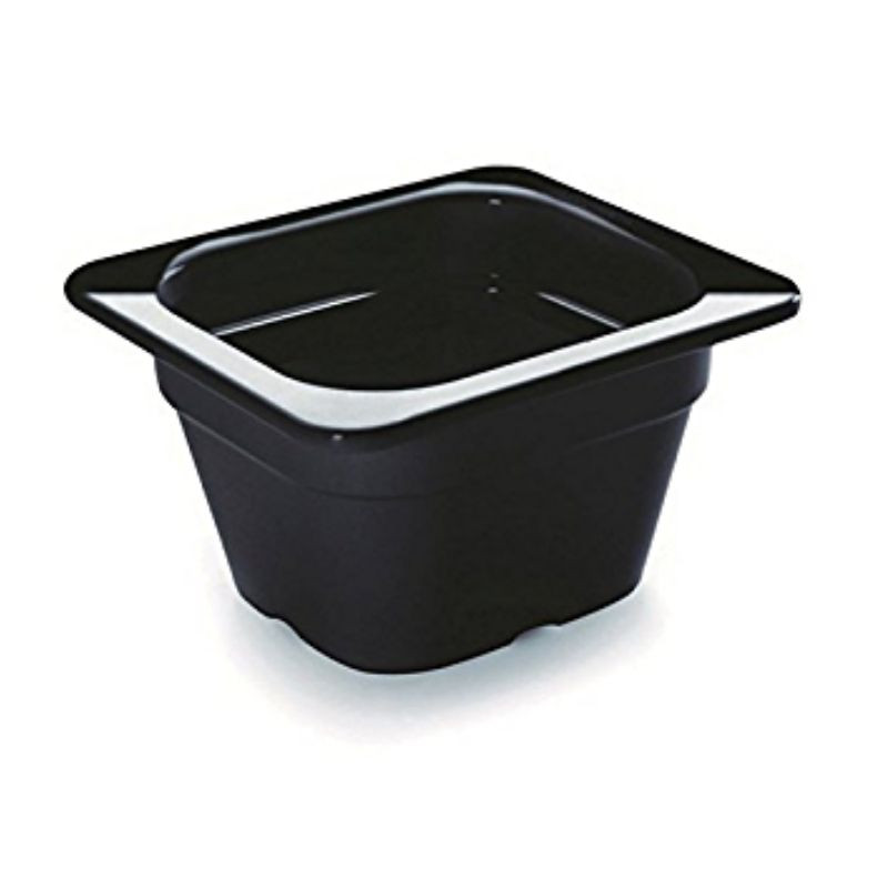 Black Melamine Gastronorm Tray 1/6 - H 65 mm - Lacor Black Melamine Gastronorm Tray 1/6 - H 65 mm - Lacor