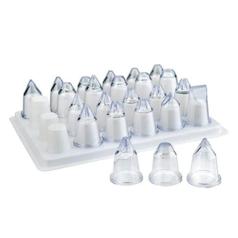 Set of 24 Acrylic Decorating Nozzles - Lacor Set of 24 Acrylic Decorating Nozzles - Lacor