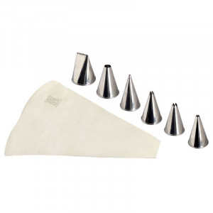 6 nerūsējošā tērauda sprauslas ar kokvilnas kabatu 300 mm - Tellier