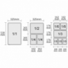 GN 2/3 Gastronorm trauks - 9 L - P 100 mm