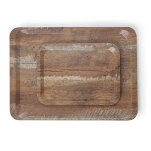 Apgādes plāksne no melamīna ar koka rakstu - 430 x 330 mm