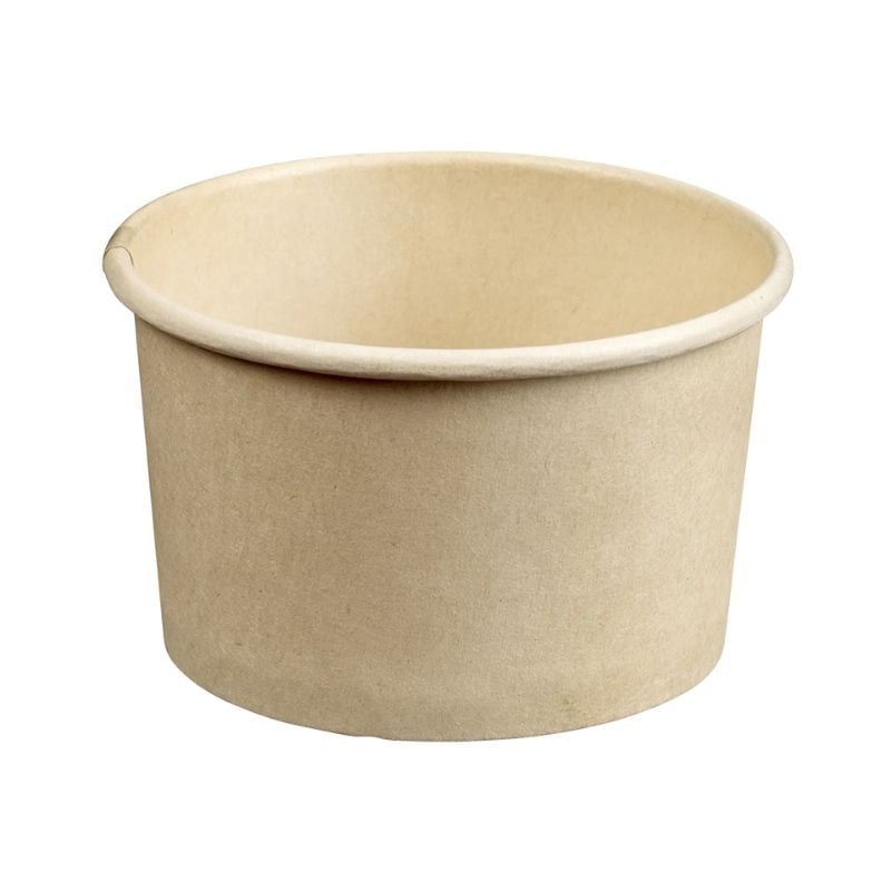 Ice Cream and Dessert Bamboo Pot Ø 70 mm - 105 ml - Pack of 50 Ice Cream and Dessert Bamboo Pot Ø 70 mm - 105 ml - Pack of 50