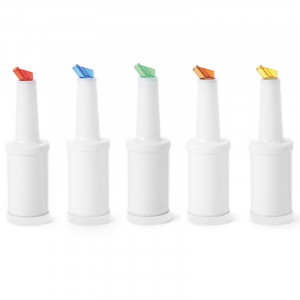 Flakons ar daudzkrāsainiem izliešanas snīpjiem - Zīmols HENDI