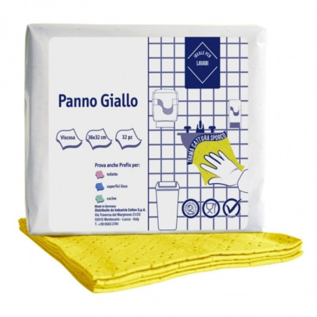 Žifons Mikrošķiedras Dzeltena - 360 x 320 mm - 32 gabali
