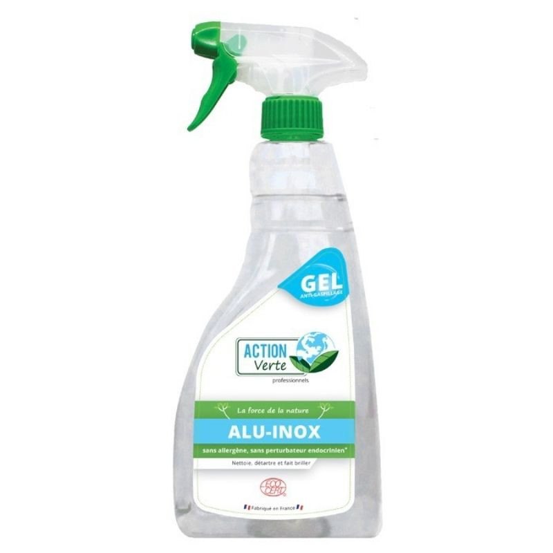 Degreasing Cleaning Spray Gel for Stainless Steel and Aluminum - 750 ml - Green Action Degreasing Cleaning Spray Gel for Stainless Steel and Aluminum - 750 ml - Green Action