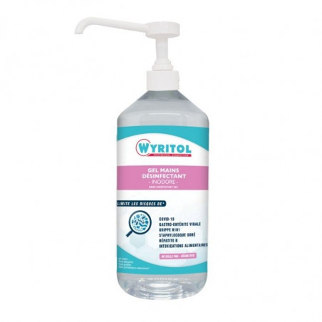 Hidroalkoholiskais gēls - pudeles pumpa - 1 L - Wyritol