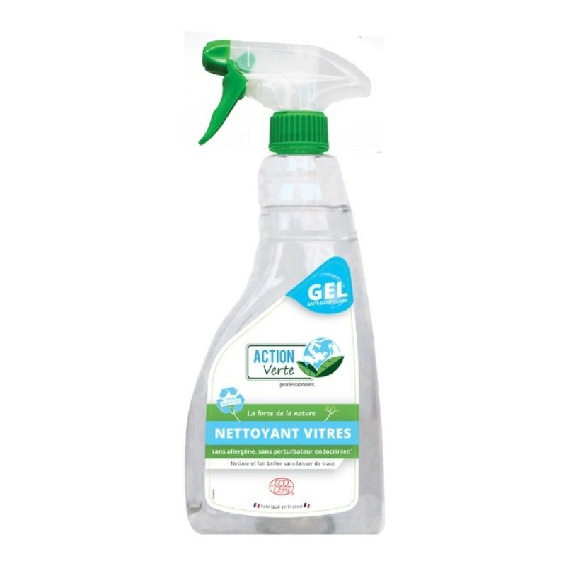 Sprejveida stikla tīrīšanas gēls - 750 ml - Zaļā darbība Sprejveida stikla tīrīšanas gēls - 750 ml - Zaļā darbība