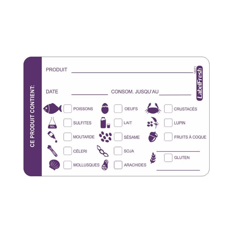 Multi-Allergens LabelFresh Allergens Label - 70 x 45 mm - Pack of 500 - LabelFresh Multi-Allergens LabelFresh Allergens Label - 70 x 45 mm - Pack of 500 - LabelFresh
