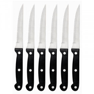 Couteau De Cuisine - Lame Crantée - Lot De 6 - Lacor
