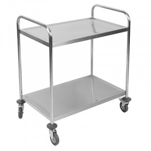 Chariot Inox 2 plaukstas Dynasteel - Profesionāls restorāns. Izturīgs, viegli pārvietojams un stiprs.