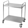 Chariot Inox 2 plaukstas Dynasteel - Profesionāls restorāns. Izturīgs, viegli pārvietojams un stiprs.