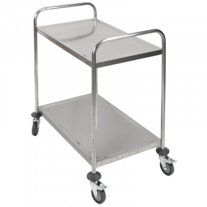 Chariot Inox 2 plaukstas Dynasteel - Profesionāls restorāns. Izturīgs, viegli pārvietojams un stiprs.